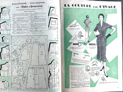Lots of Lovely Fashion Illustrations in 1st February 1950 La Mode Practique