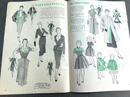 Lots of Lovely Fashion Illustrations in 1st February 1950 La Mode Practique
