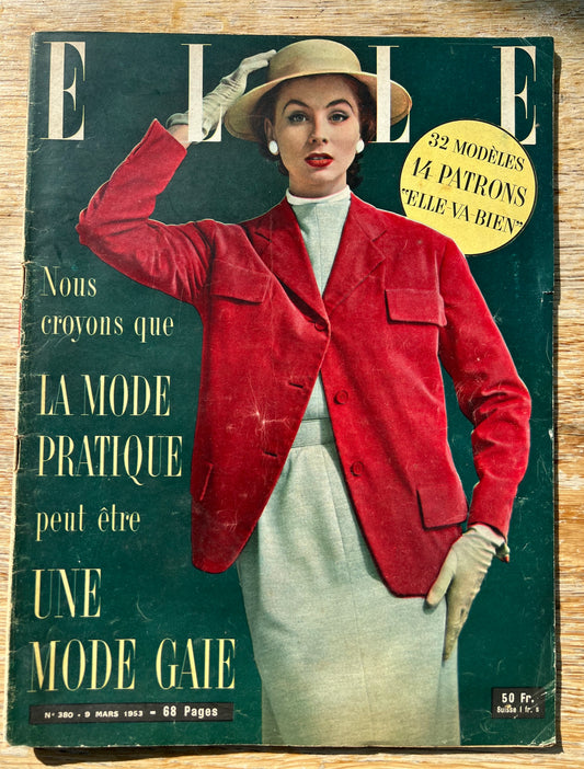 Lots of Mid Century Fashion in March 1953 issue of French ELLE