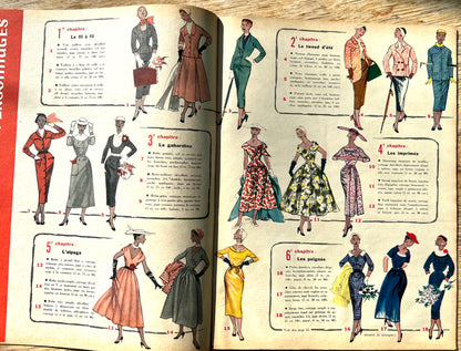 Lots of Mid Century Fashion in March 1953 issue of French ELLE