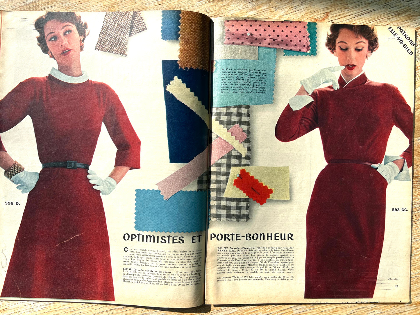 Lots of Mid Century Fashion in March 1953 issue of French ELLE