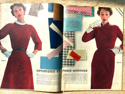 Lots of Mid Century Fashion in March 1953 issue of French ELLE