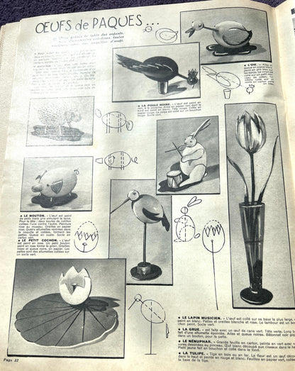 29th March 1956 French Women's Magazine Votre Mode with Dress Pattern