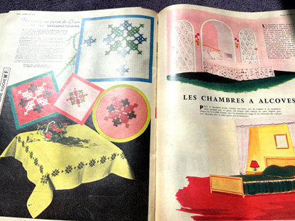 29th March 1956 French Women's Magazine Votre Mode with Dress Pattern