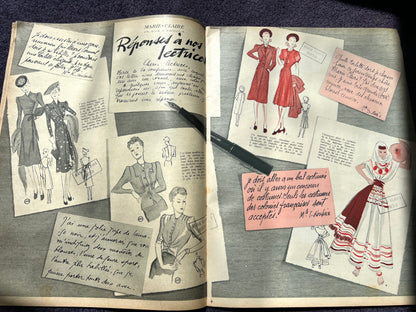 Children's Fancy Dress, New Kitchen Appliances + Upholstery Tips 17th Feb 1939 French MARIE CLAIRE