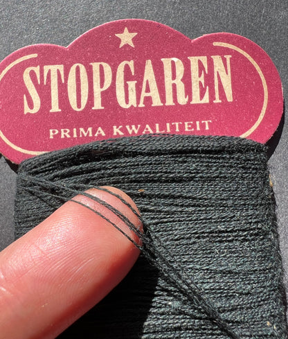 Wholesale Box of 144 cards Vintage Dutch Black Cotton Darning Thread