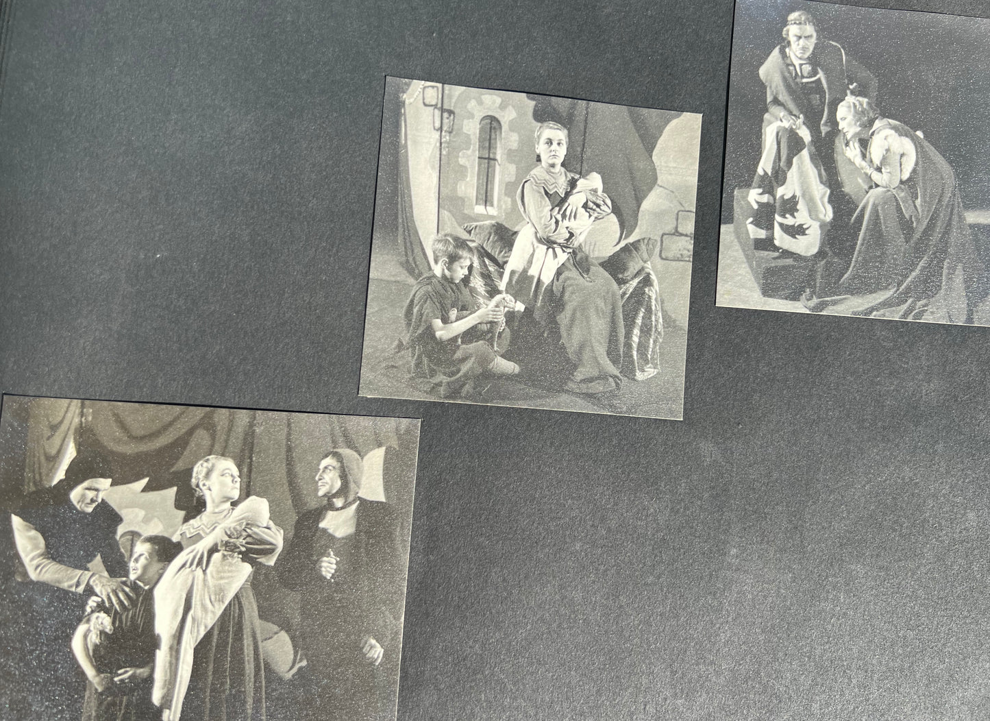 1940s Album of Home Developed Big Photos of Amateur Dramatics and Scenery