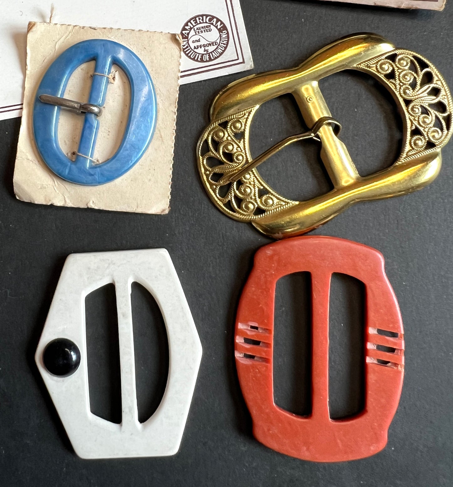 6 x 1940s/50s  Buckles (5)