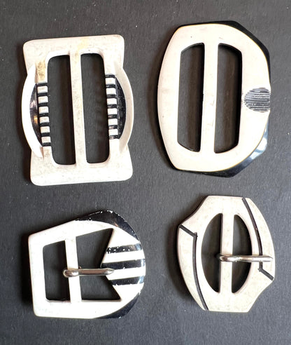 10 Deco Buckles Some a Bit Marked