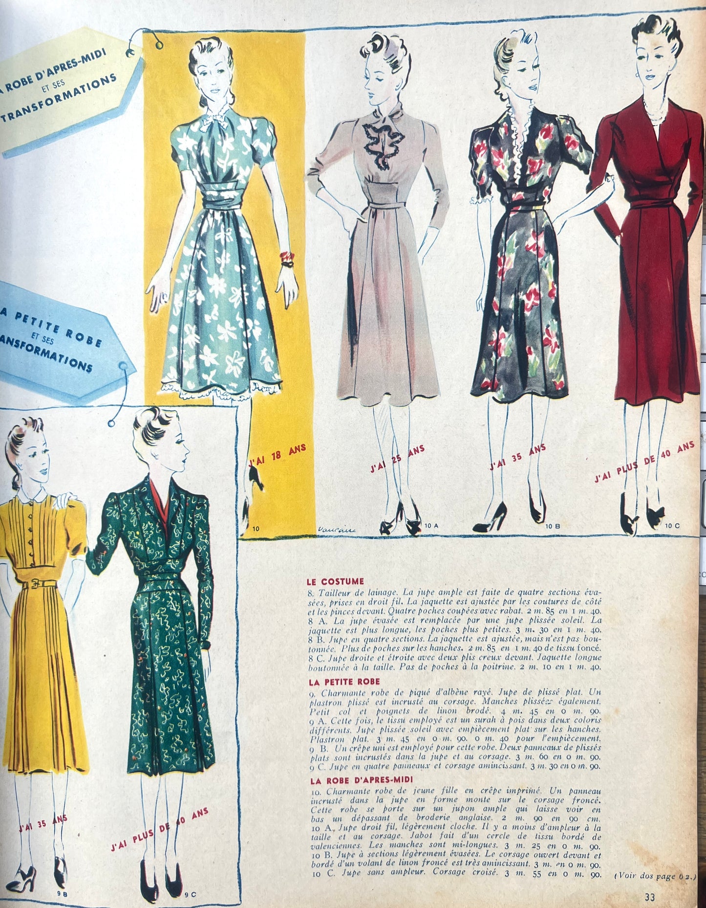 Lovely Cover on 17th March 1939 French MARIE CLAIRE
