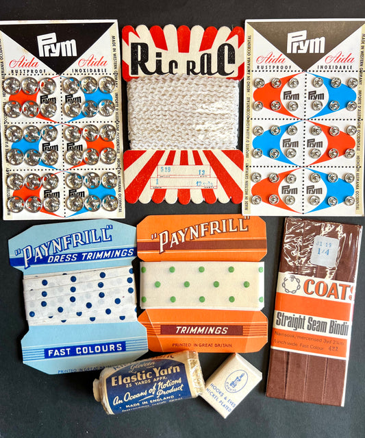 8 Packages of Vintage Haberdashery