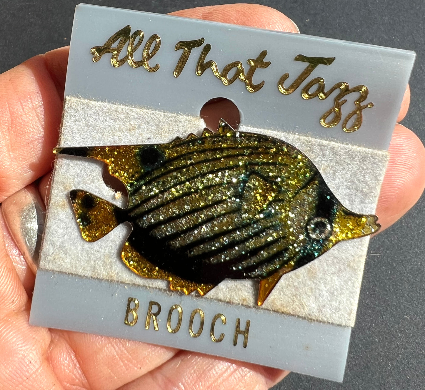 Wonderfully Shimmery 1980s Enamel Fish Brooches