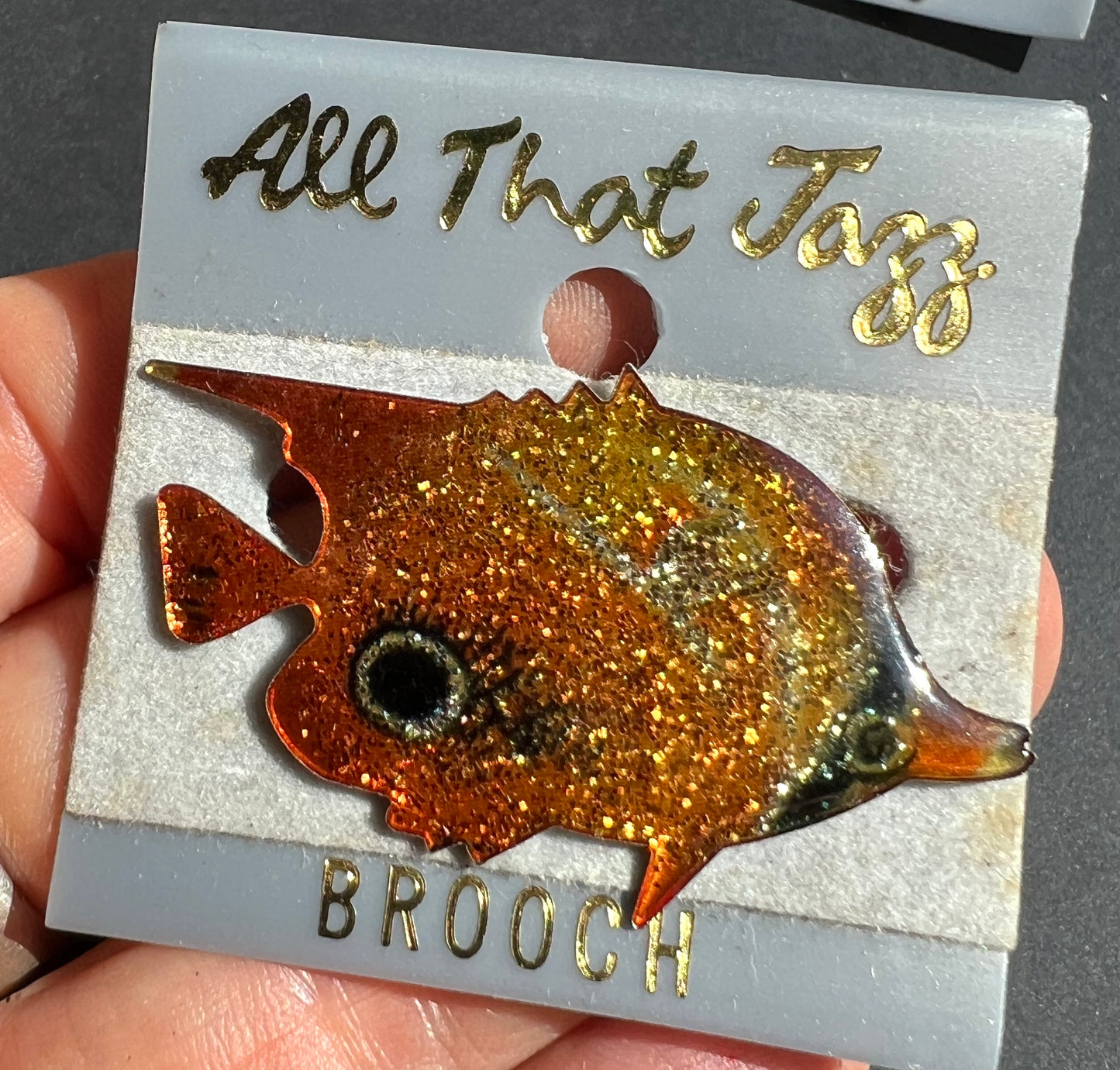 Wonderfully Shimmery 1980s Enamel Fish Brooches