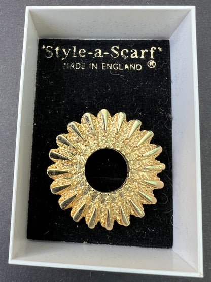 Burst of Gold Mid Century Scarf Clip