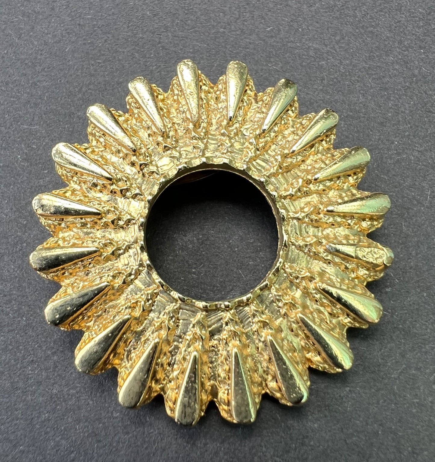 Burst of Gold Mid Century Scarf Clip