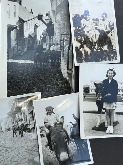 9 Old Photos Featuring Donkeys 1920s - 1950s (F3)