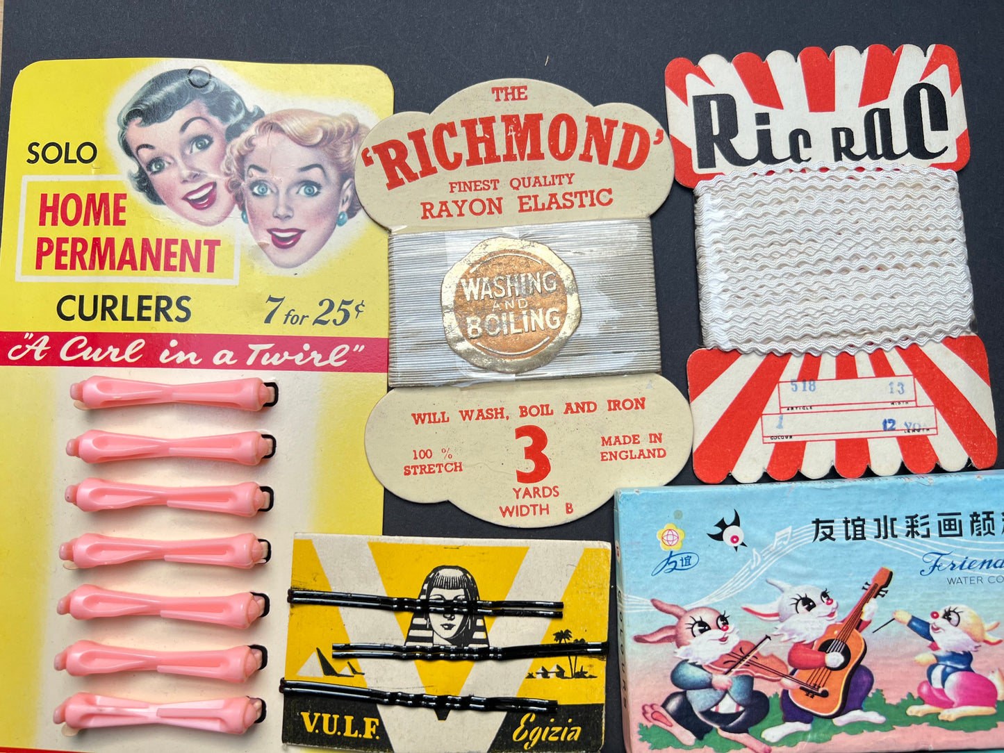 Job Lot of 12 Pieces of 1920s - 50s Vintage Packaging