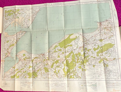 1920s Ordnance Survey Map of Nairn, Cromarty, Forres and Burghead