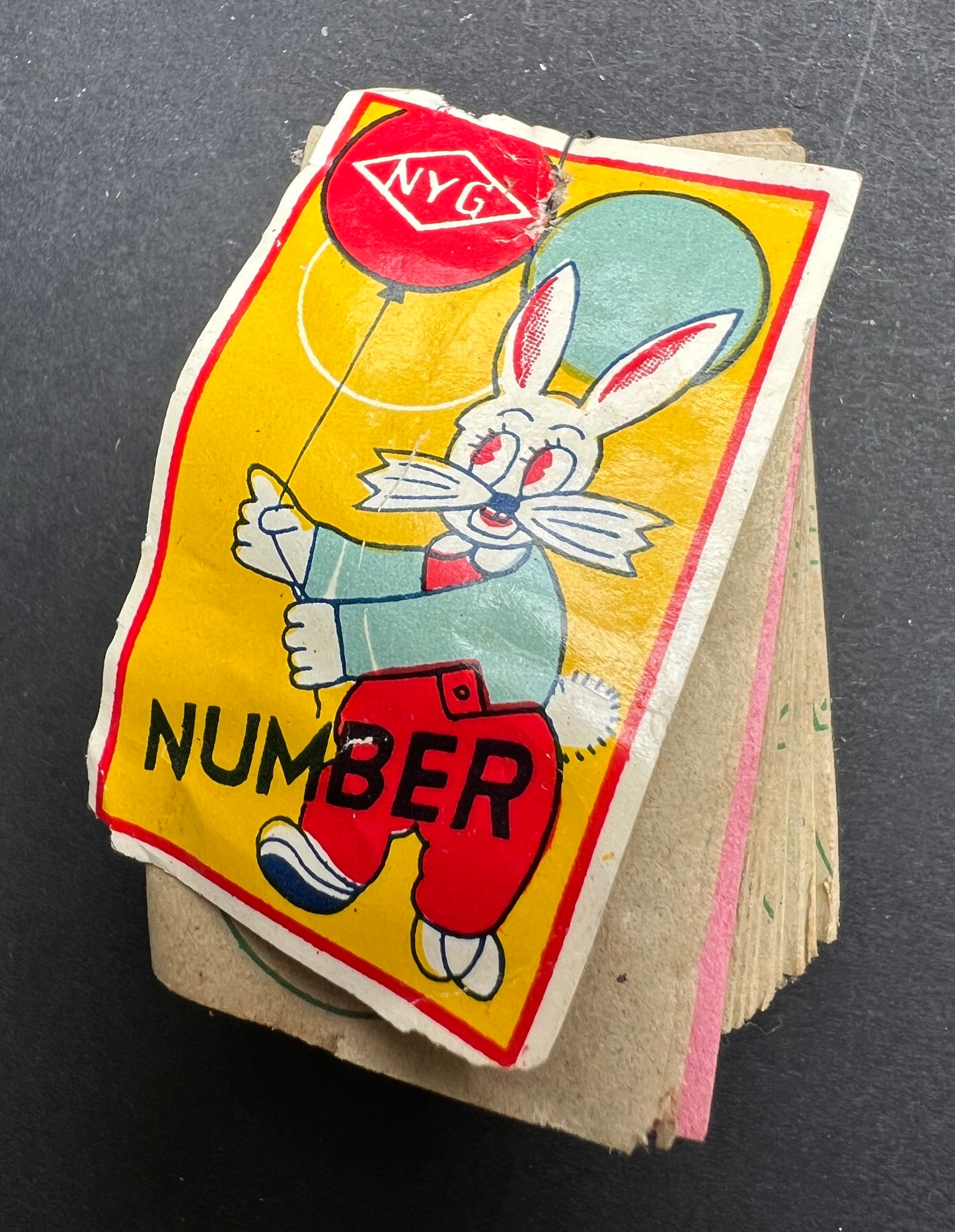 Little Vintage LOTTERY NUMBER Booklet