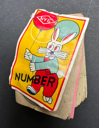 Little Vintage LOTTERY NUMBER Booklet