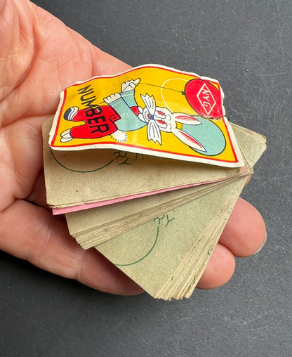 Little Vintage LOTTERY NUMBER Booklet