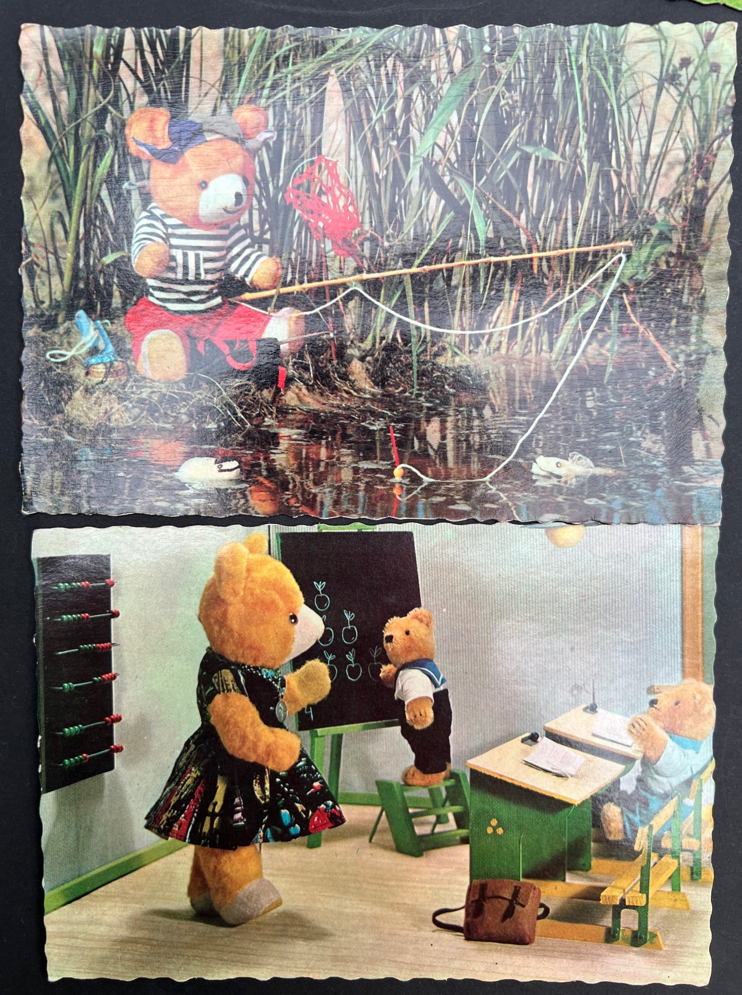 5 Vintage Dutch "TEDDY CARD" Postcards - all unused