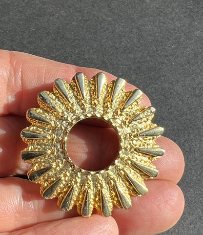 Burst of Gold Mid Century Scarf Clip