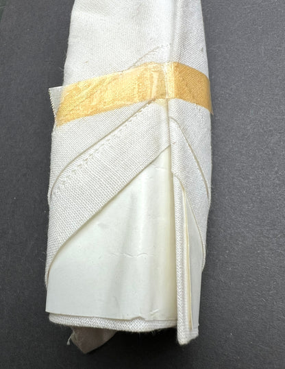 Big White Linen "K" Hankie