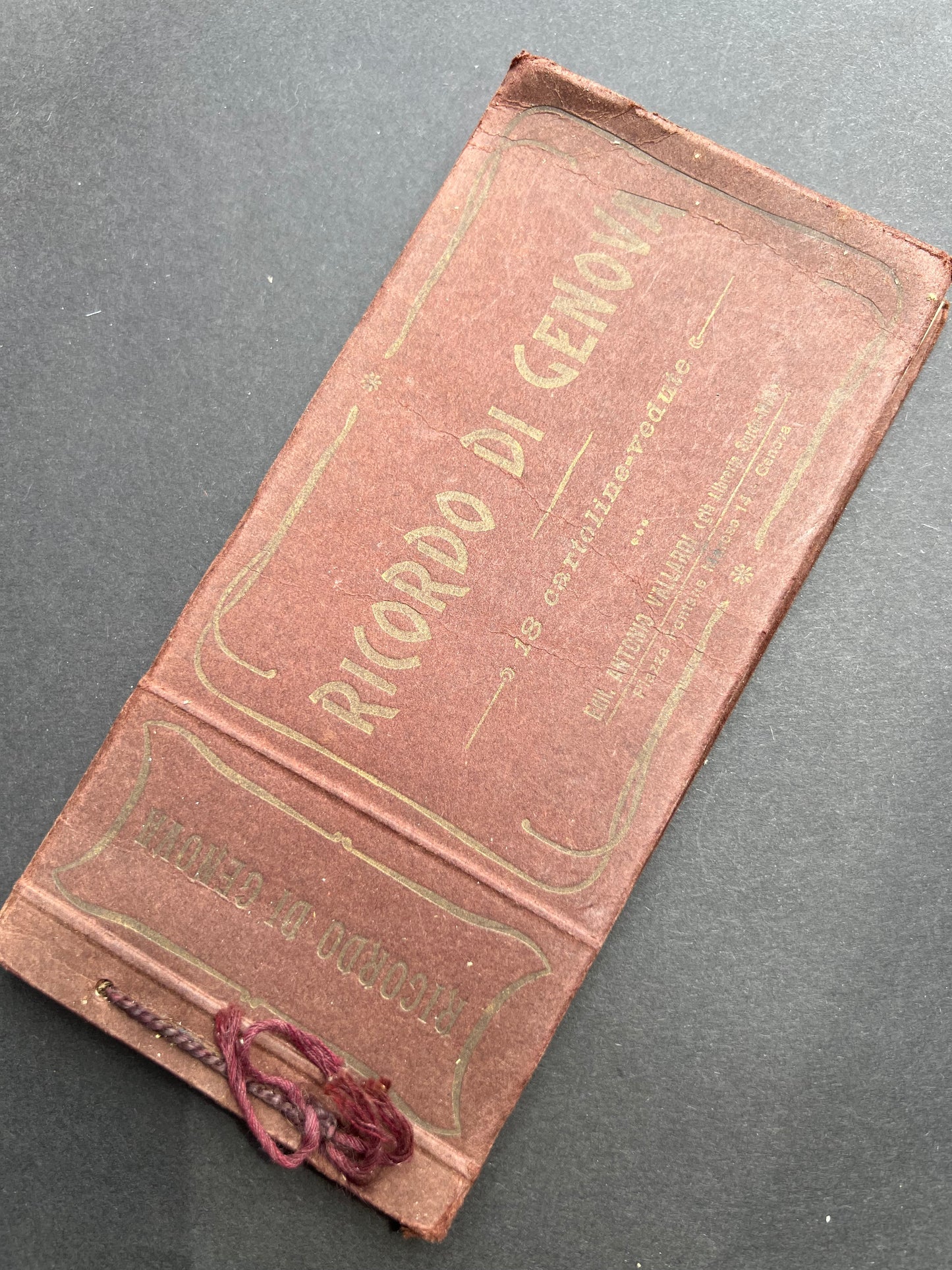Fascinating 1900s Book of Postcards of GENOVA in Northern Italy.