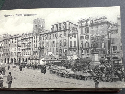 Fascinating 1900s Book of Postcards of GENOVA in Northern Italy.