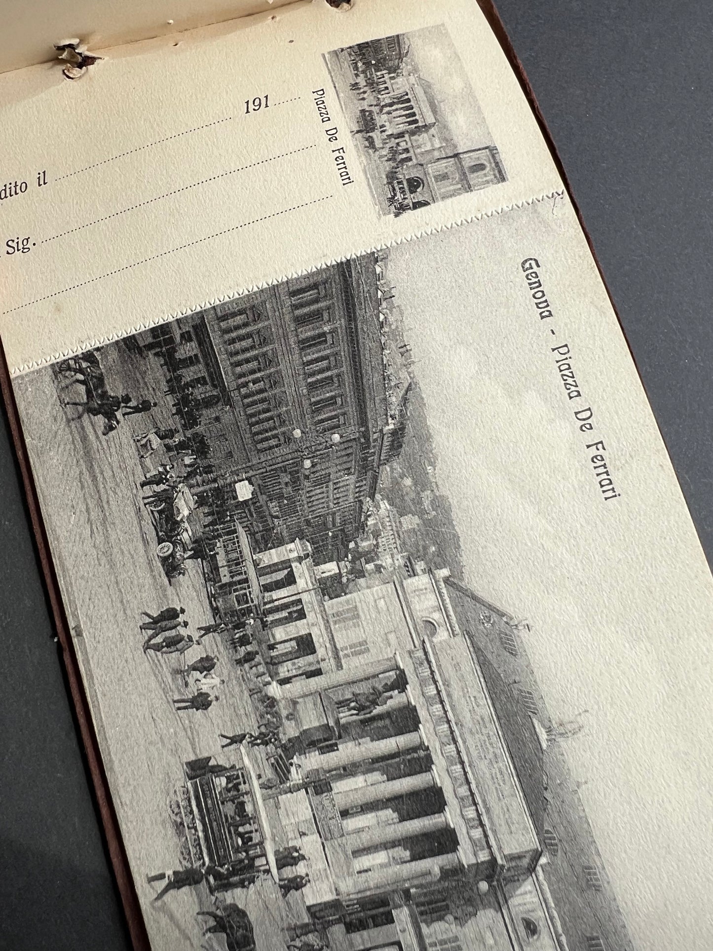 Fascinating 1900s Book of Postcards of GENOVA in Northern Italy.
