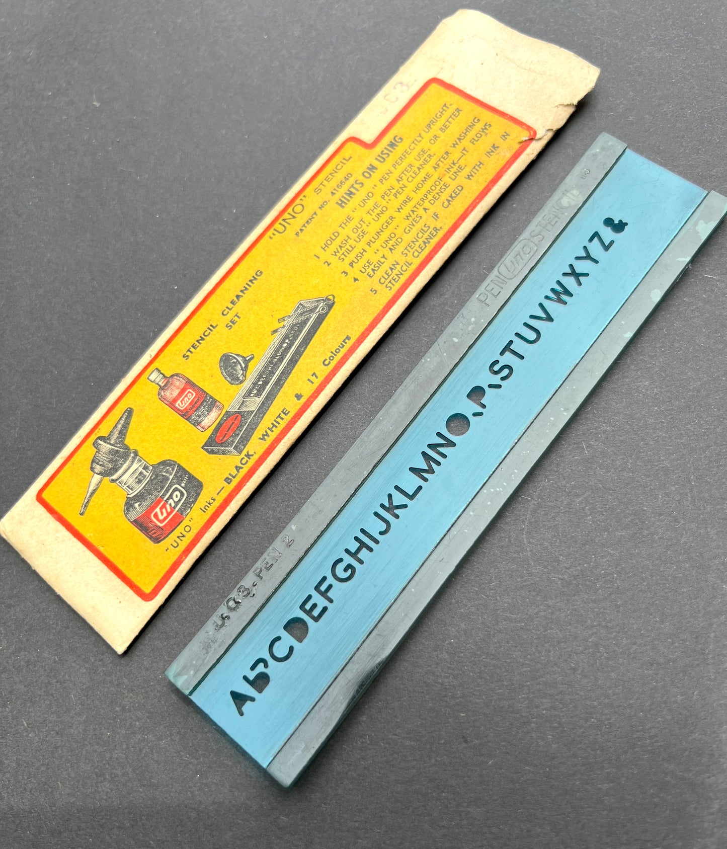 Mid Century UNO Stencil in Lovely Packet