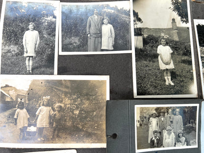 22 Pages from 1920s/30s Photo Albums with Photos Stuck on Both Sides
