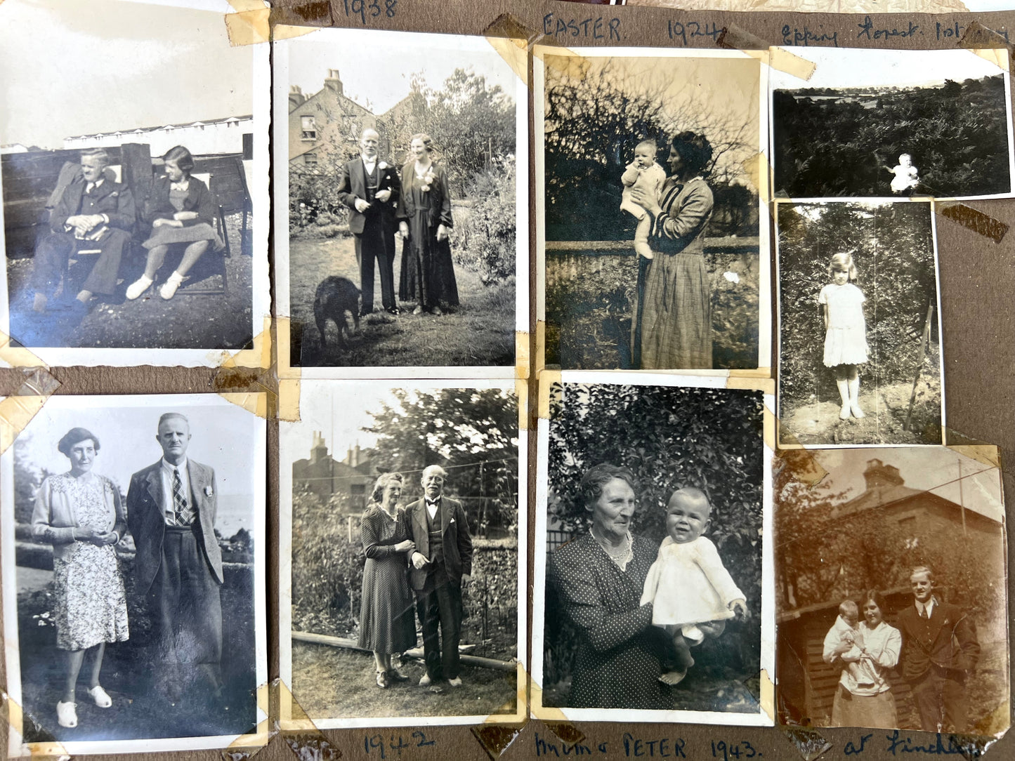 Job Lot of Pages of Photos from between 1914 and 1956