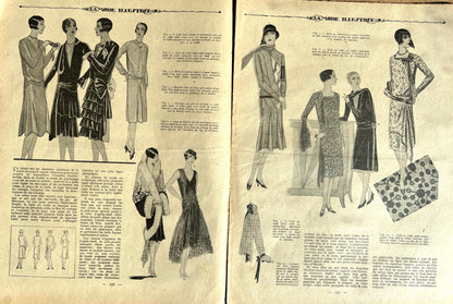 Fashion on the Golf Course on the Cover of April 1929 French Fashion Paper La Mode Illustree