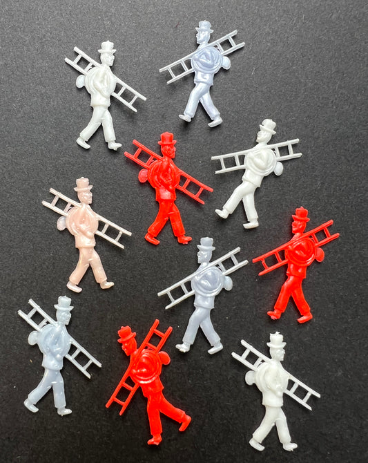 10  Vintage Chimney Sweep 3cm Stampings