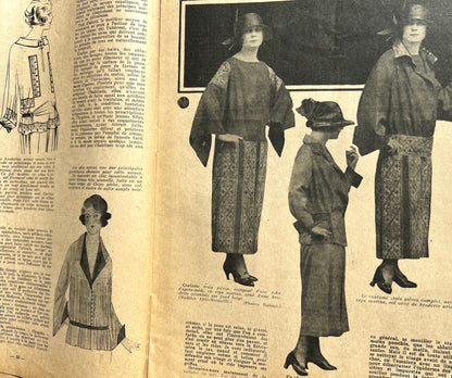 Tea Time in Feb 1923 - French La Femme Chez Elle Magazine incl Embroidery Pattern