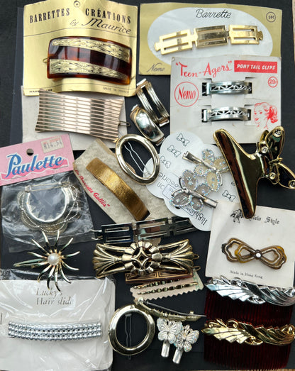 25 Silver & Gold Vintage Hair Accessories