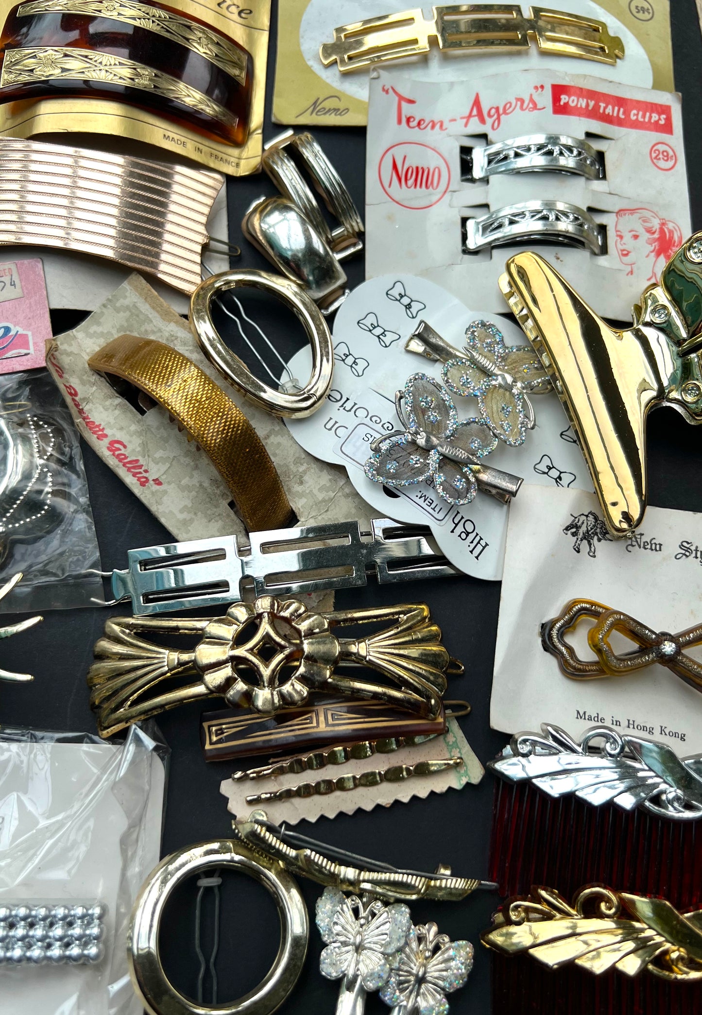 25 Silver & Gold Vintage Hair Accessories