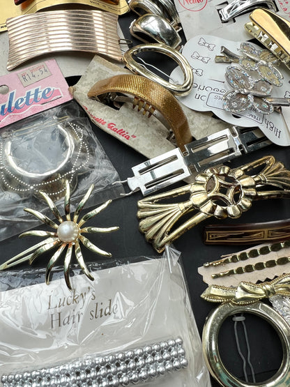 25 Silver & Gold Vintage Hair Accessories