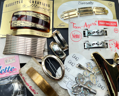 25 Silver & Gold Vintage Hair Accessories