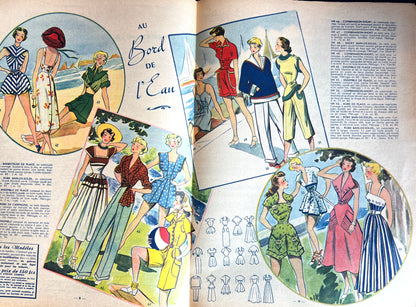 Carefree Days in June 1949 in French Fashion Magazine Votre Mode