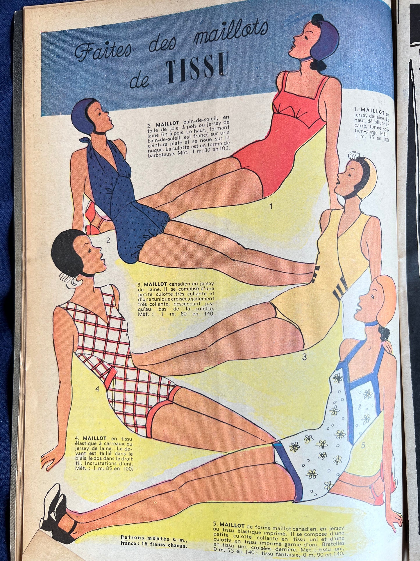 July 1939 French Women's Magazine Nouveaute