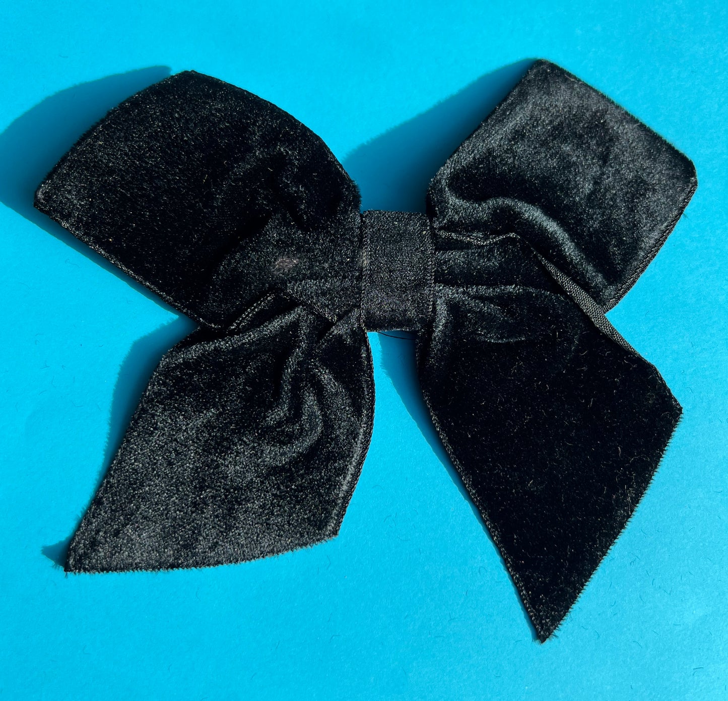 BIG Black Velvet Hair Bow