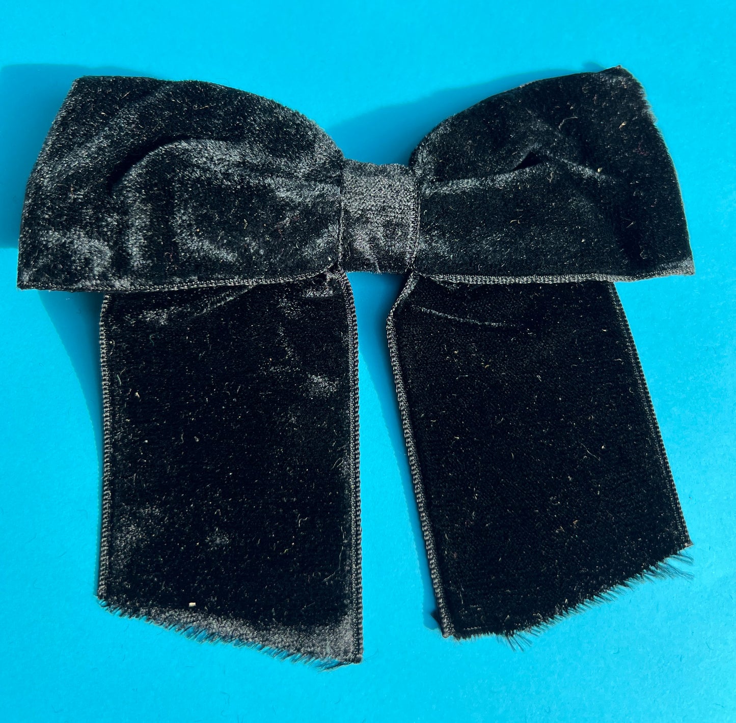 Flamboyant Black Velvet Hair Bow
