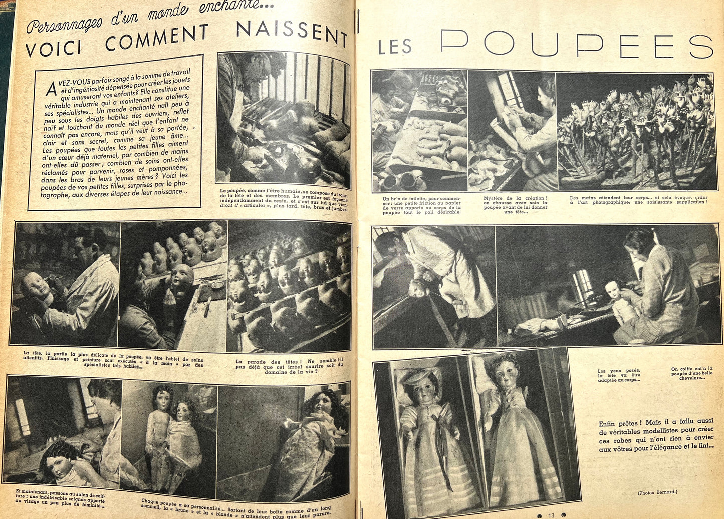 Gorgeous May 1939 Fashion, Dolls, Hats, Crafts in French Womens Magazine Nouveaute