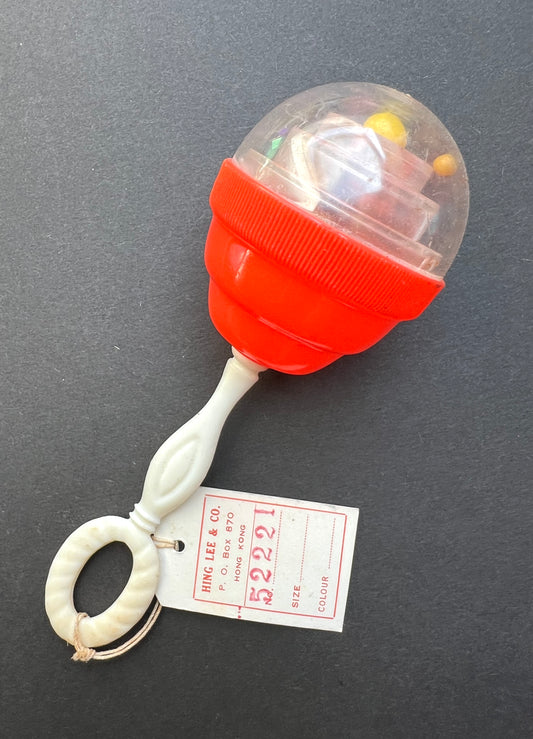 Smaller Ball Puzzle Vintage Rattle- Hong Kong - Salesman's Sample
