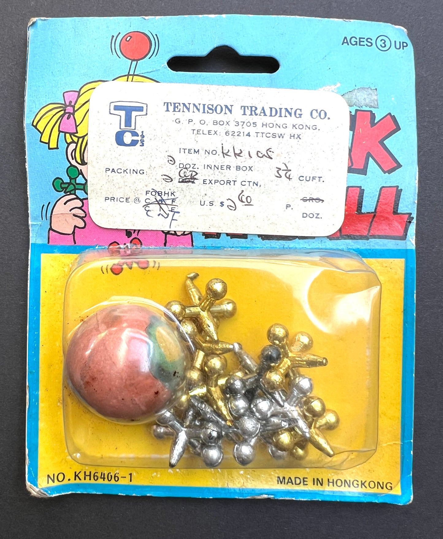 Vintage Jacks Set - Hong Kong - Salesman's Sample