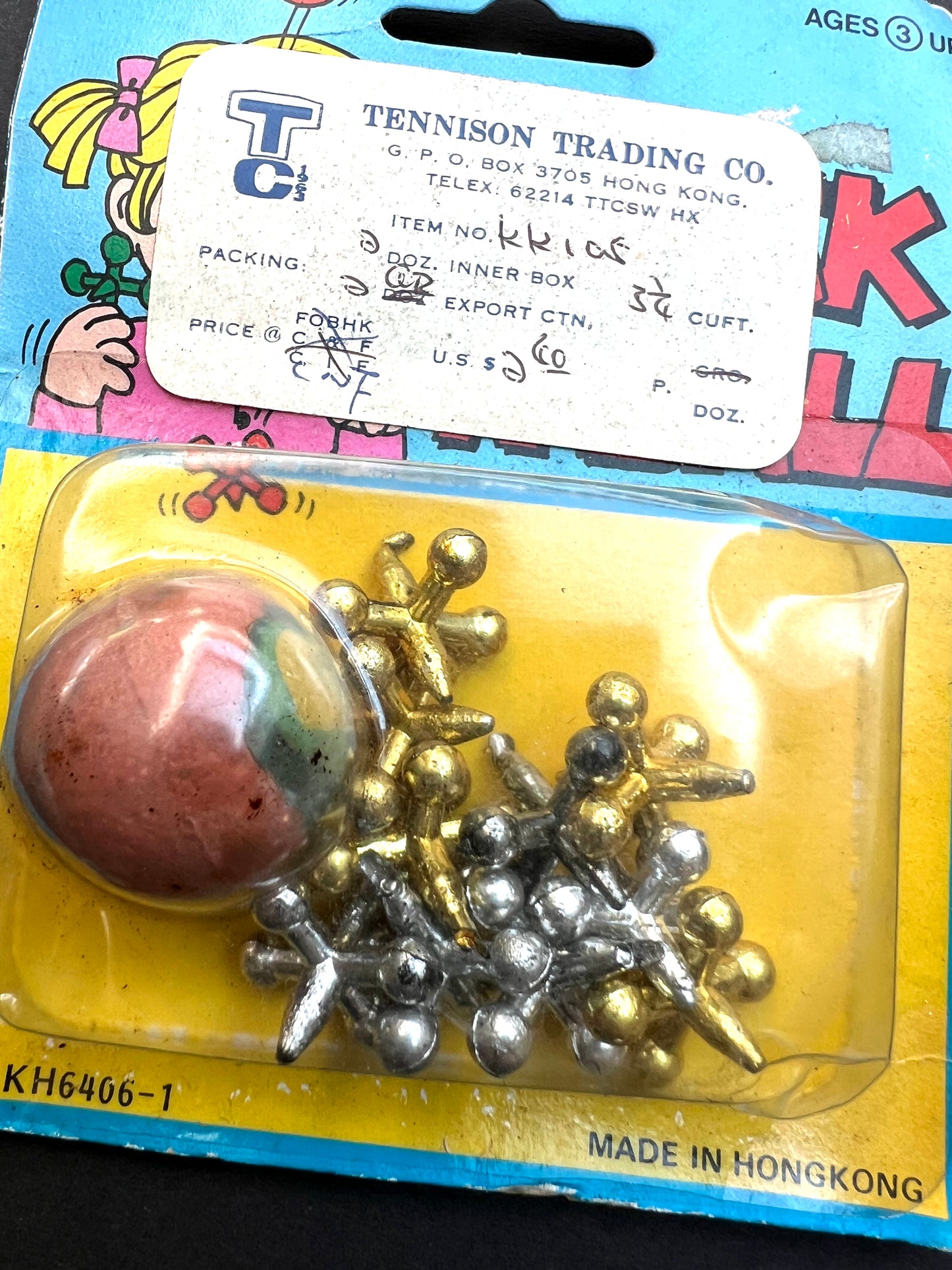 Vintage Jacks Set - Hong Kong - Salesman's Sample