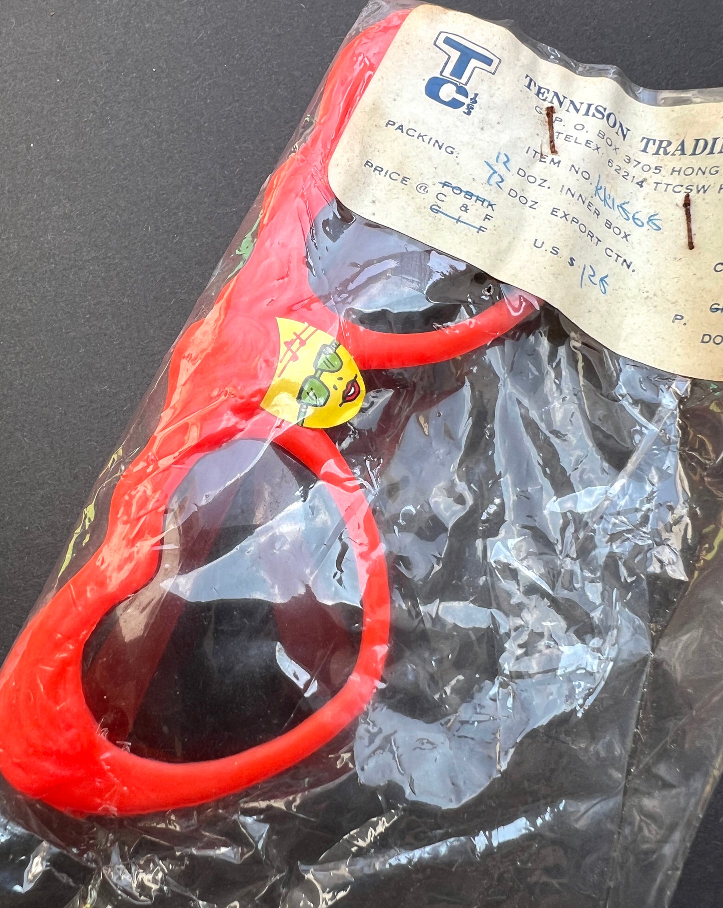 3 Pairs of Neon Novelty Sunglasses - Hong Kong - Salesman's Sample